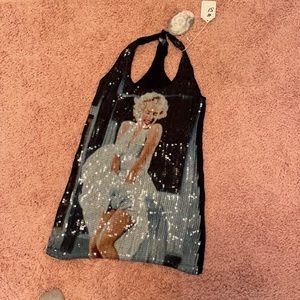 Marilyn Monroe sequin tank top